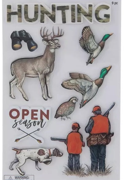 3d Hunting Stickers Set