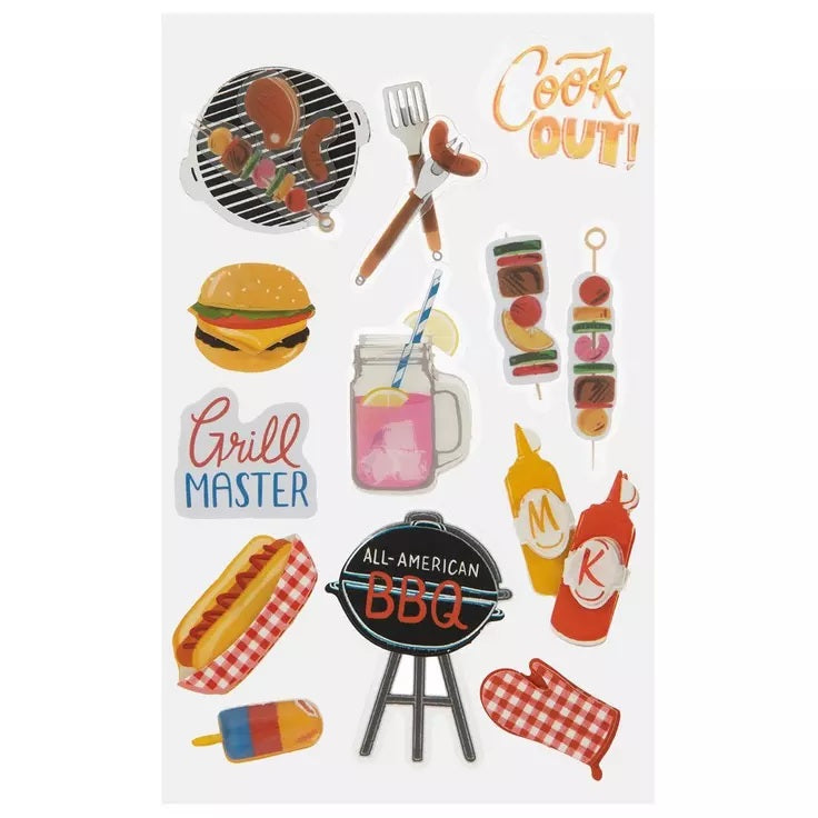 BBQ Picnic Cookout Stickers