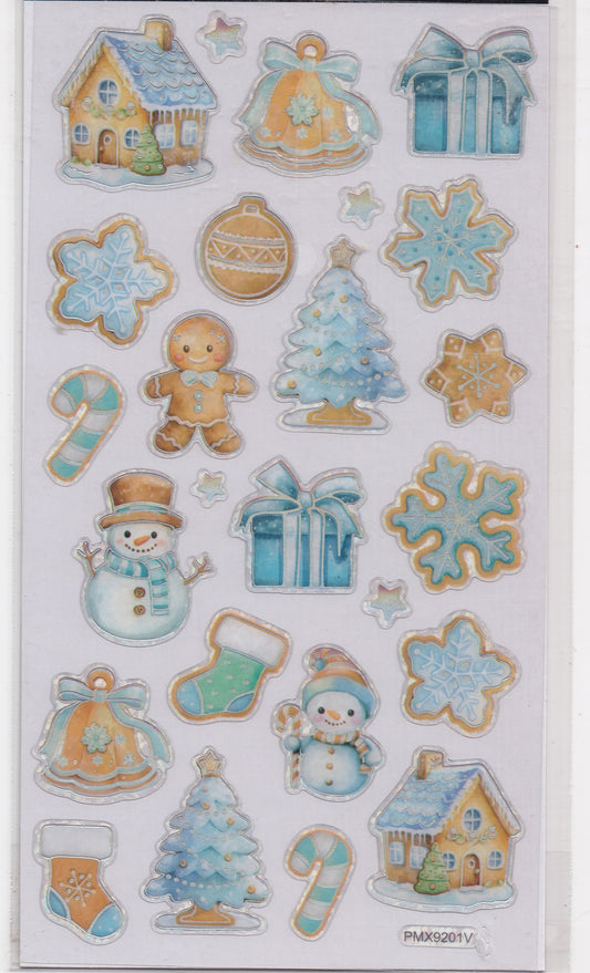 Epoxy Gingerbread Houses Stickers