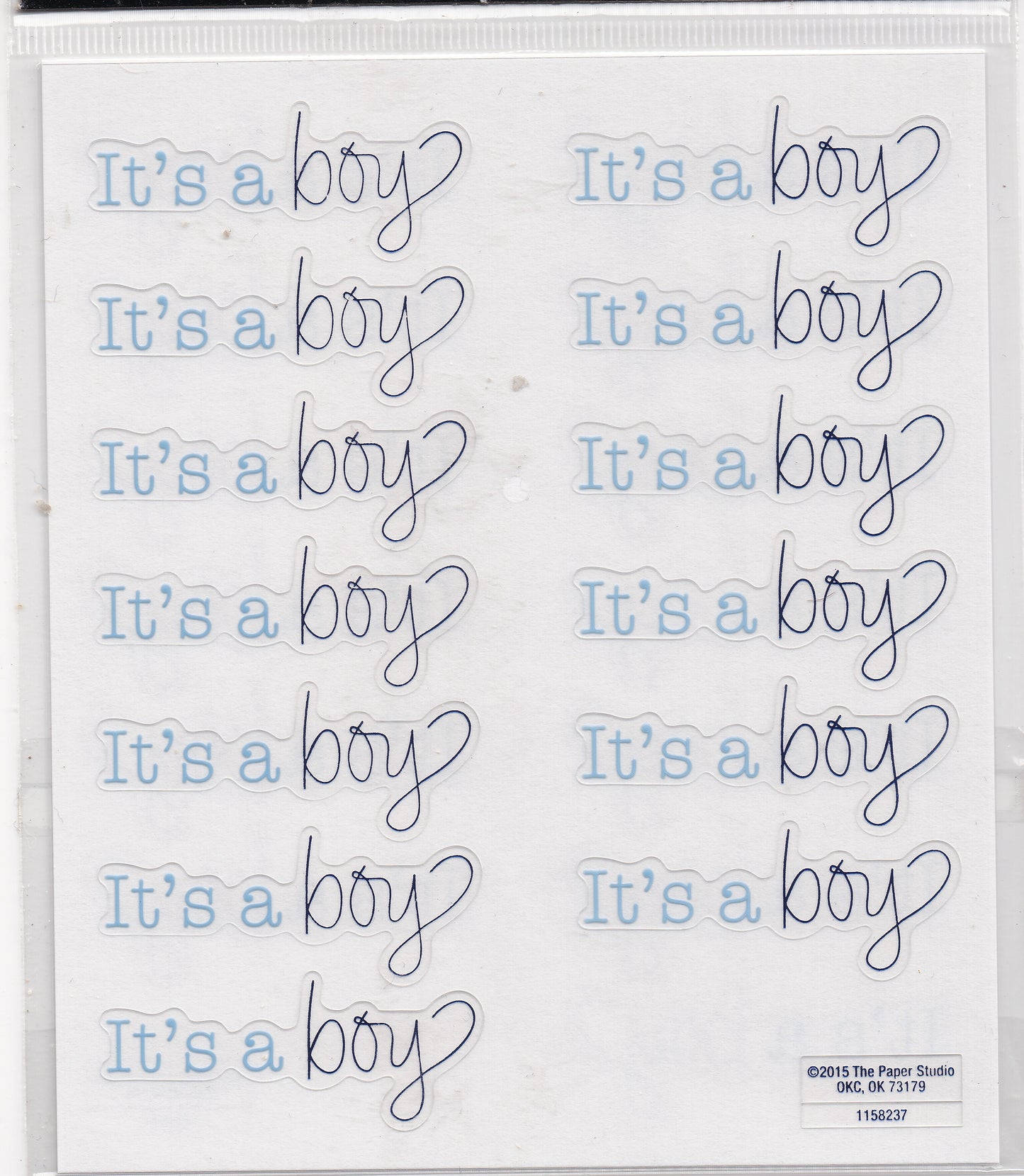 Its a Boy Baby Stickers