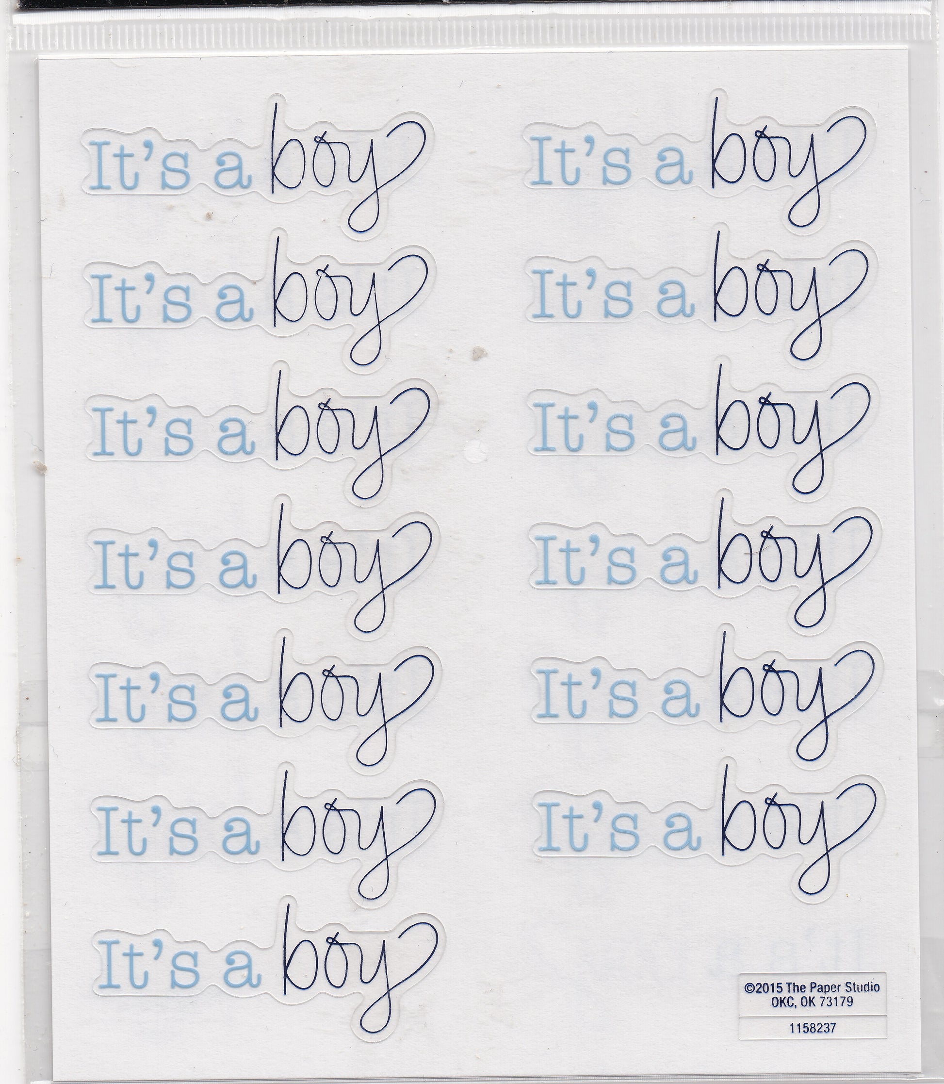 Its a Boy Baby Stickers