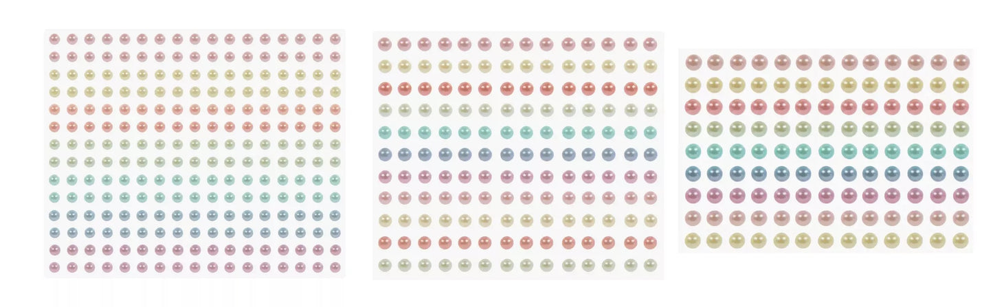 Pastel Pearl Gemstone Stickers