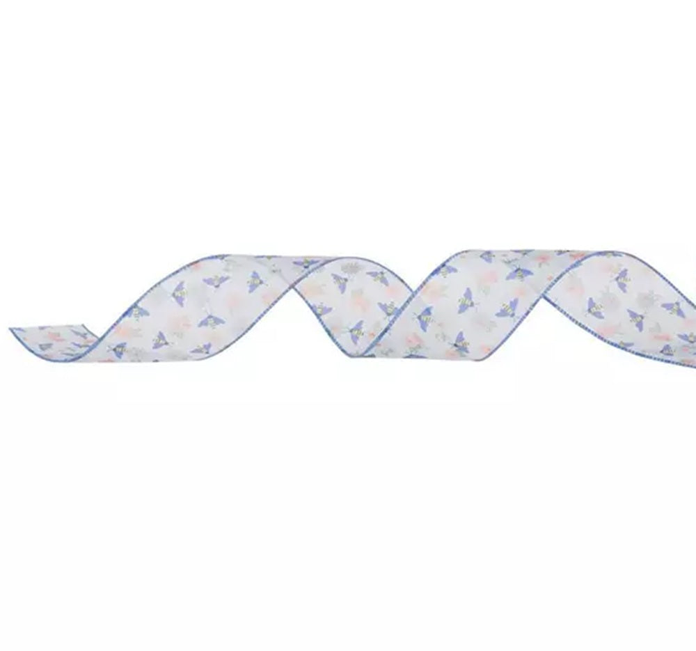 Bees and Daisies Wired Ribbon