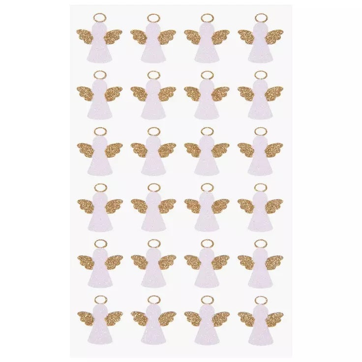 Glitter Angel Stickers
