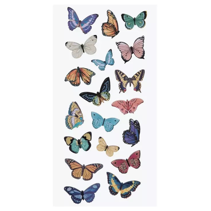 Butterfly 3d Stickers Set - 19 Large Stickers