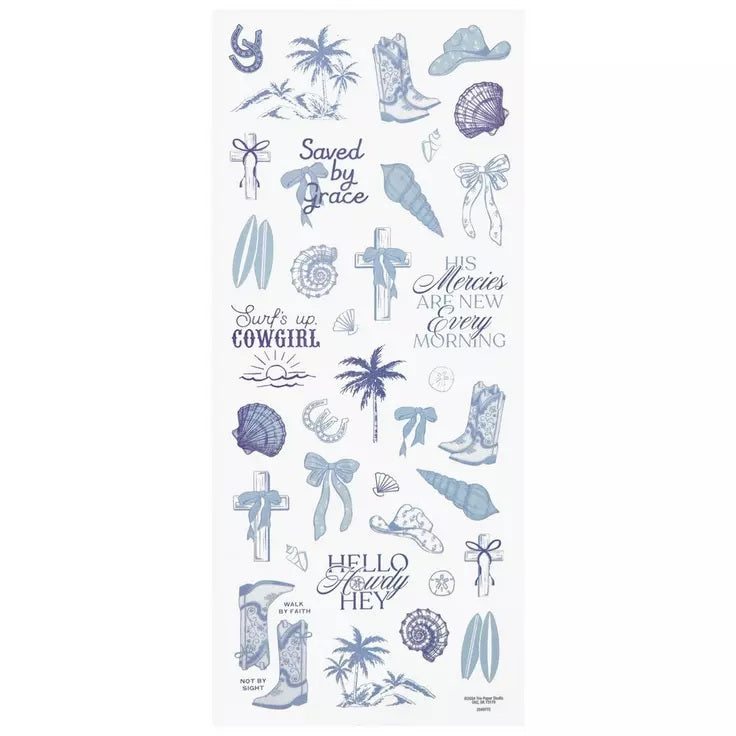 Coastal Cowgirl Stickers