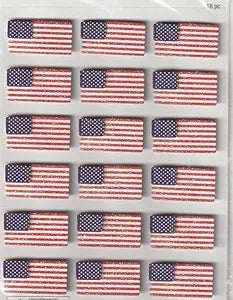 3d American US Flag Stickers