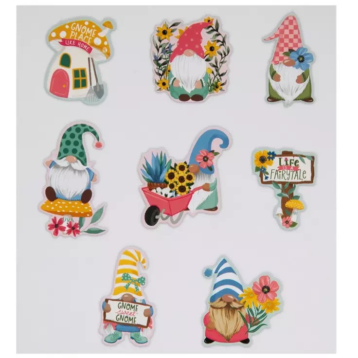 Garden Gnome Die Cut Stickers