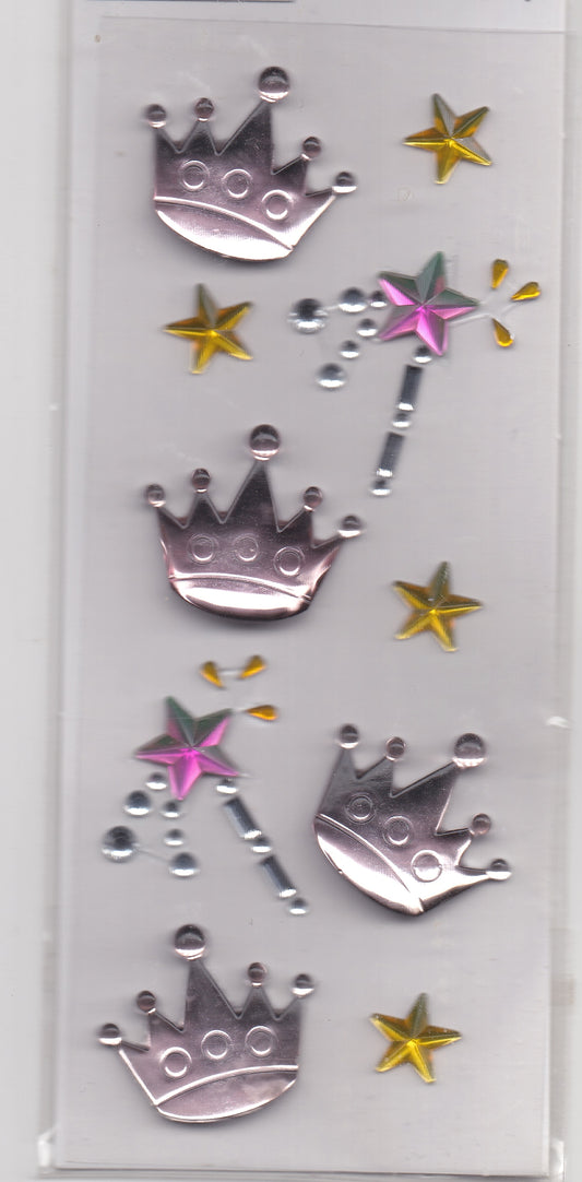 Princess Crown and Wand Stickers