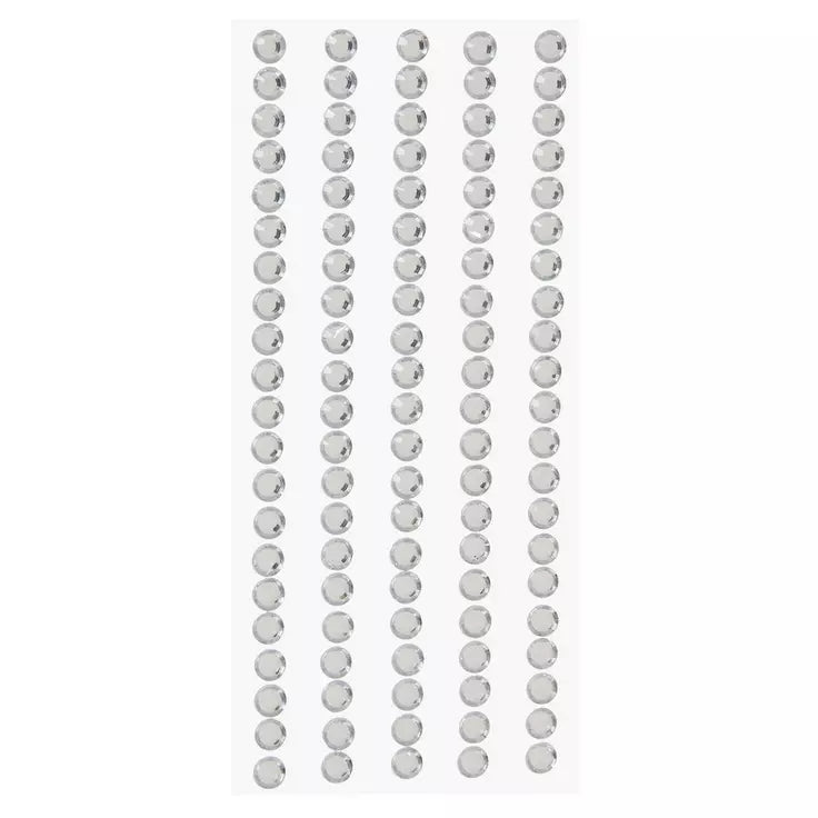 5mm Clear Gemstone Stickers