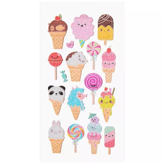 Fruit and Candy Puffy Stickers