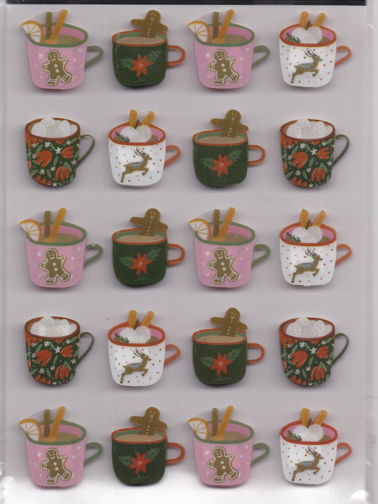 Hot Chocolate/Coffee 3d Stickers