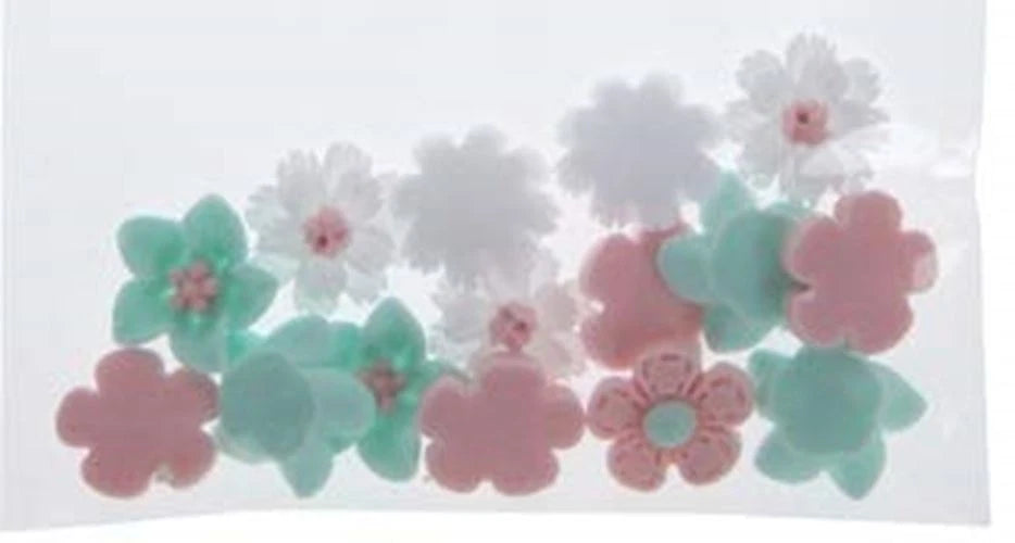 Mini Pastel Flower Flatbacks