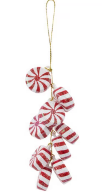 Peppermint Cluster Ornaments