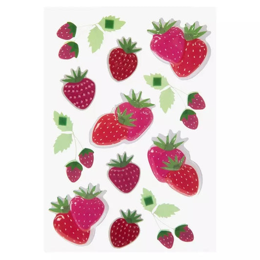 Strawberry 3d Stickers