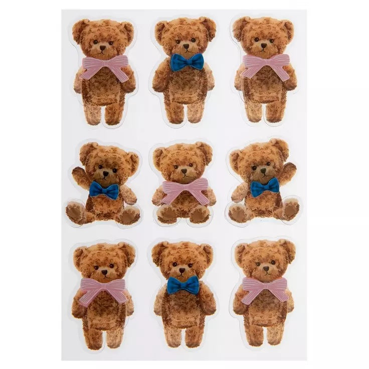Teddy Bear Stickers 3d