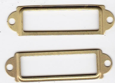 Rectangle Label Holders - Brushed Gold – Country Croppers