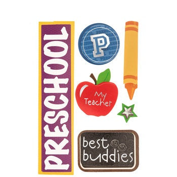 3d Preschool Stickers