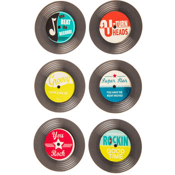 3d Music Records Stickers