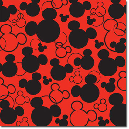 Mickey Mouse Heads Scrapbook Paper by Sandylion