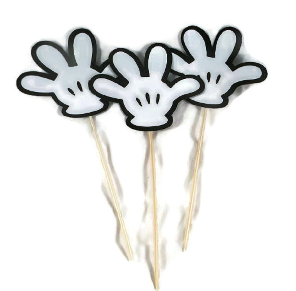 Mickey Mouse Hands Centerpiece Sticks