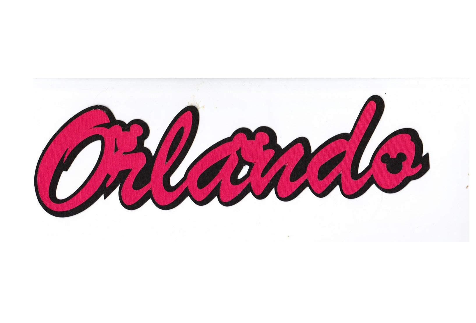 Orlando Florida Scrapbook Title Paper Piecing