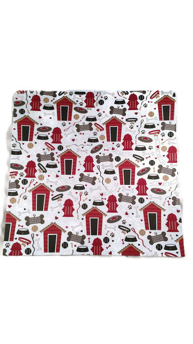 dog Houses and Hydrants Scrapbook Paper