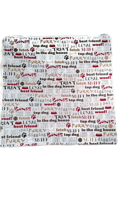 Dog Words Sayings Scrapbook Paper