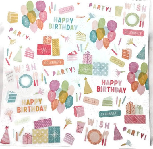 Happy Birthday Celebrate Scrapbook Paper