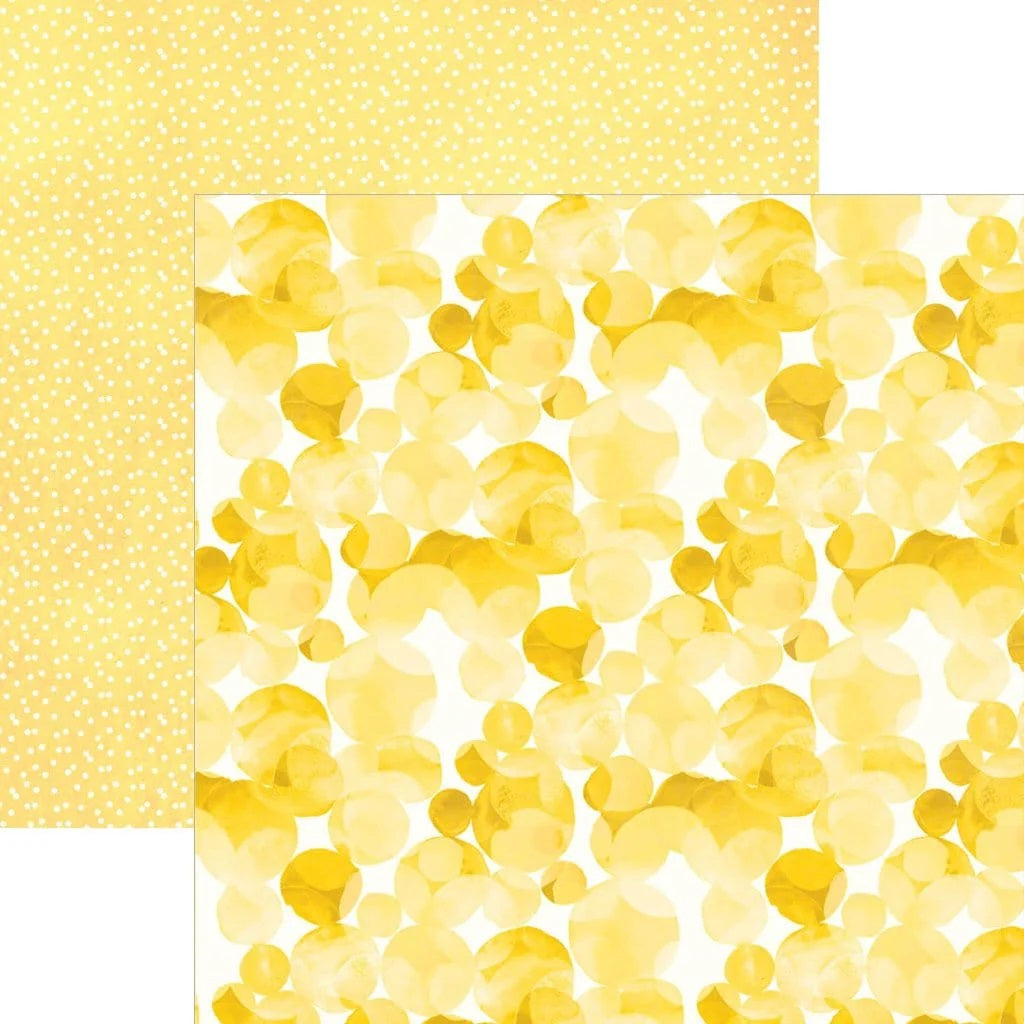 Yellow Polka Dot Watercolor paper