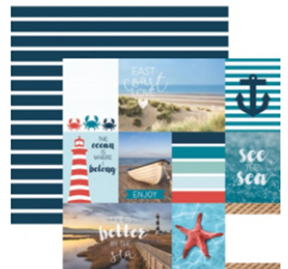 East Coast Tags Scrapbook Paper