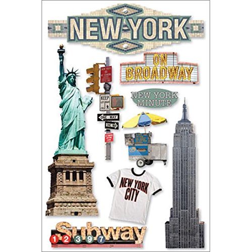 New York 3d Stickers by Paper House