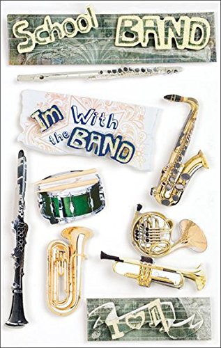 Paper House School Band 3d Stickers