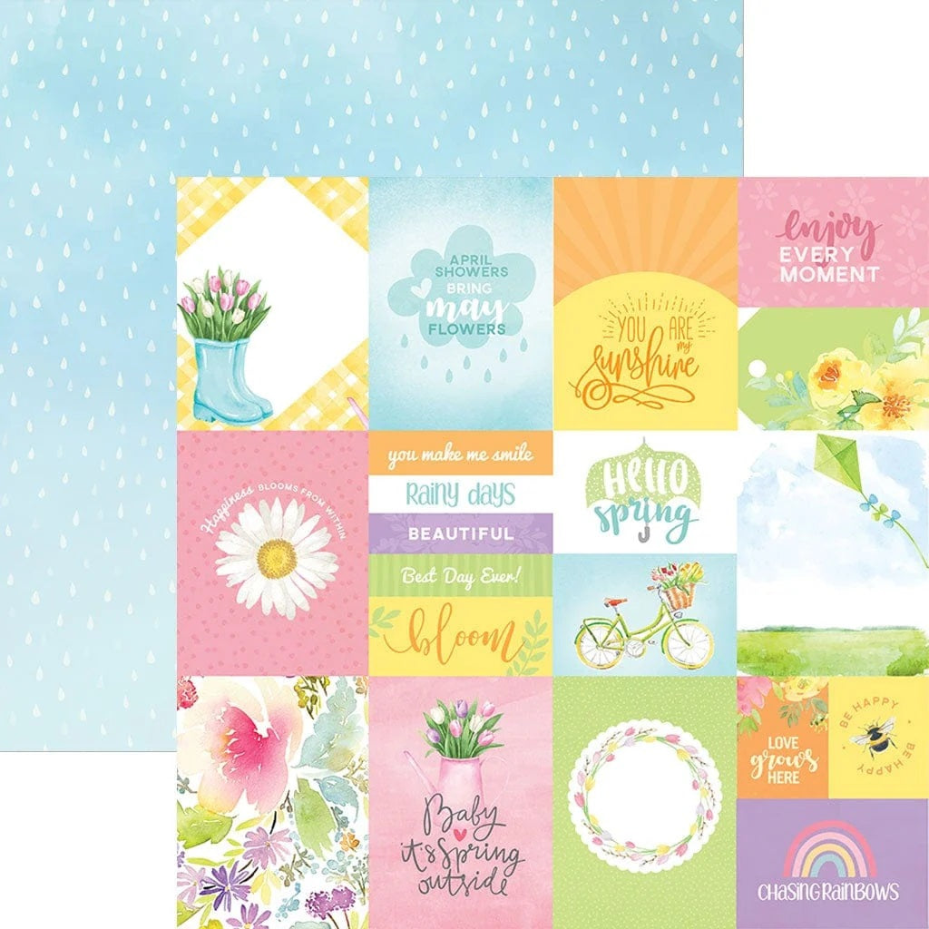 Spring Cut Apart Tags 12x12 Scrapbook Paper – Country Croppers