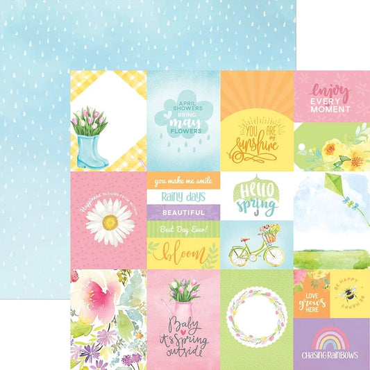 Paper House Spring Tags Scrapbook Paper