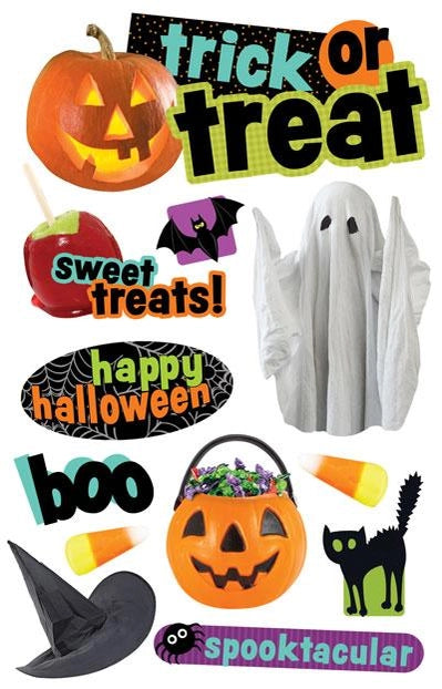 Trick or Treat 3d Stickers by Paper House