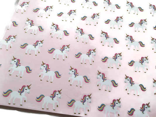 Pink Unicorn 12X12 Scrapbook Paper - 4 Sheets