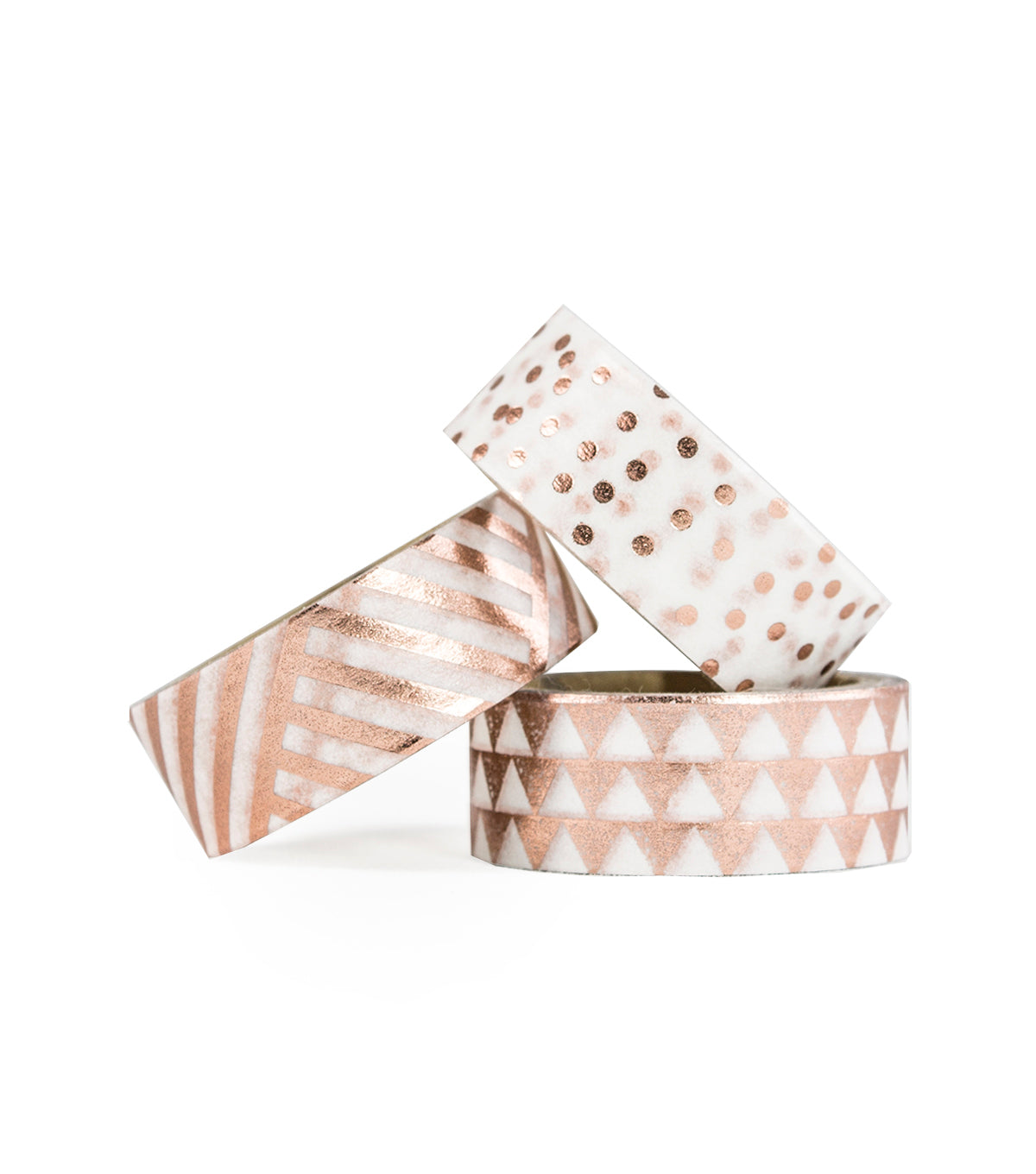 Rose Gold Copper Washi Tape Set