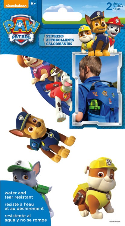 Paw Patrol Tyvek Stickers