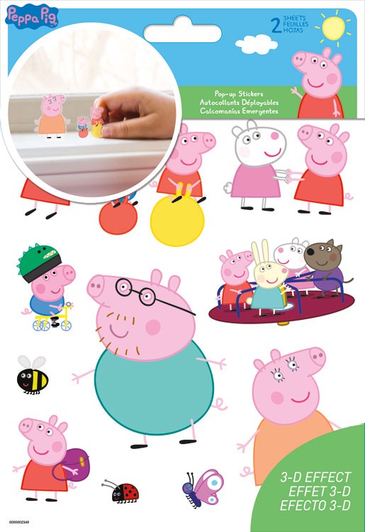Peppa Pig Pop Up Stickers - 2 Sheets – Country Croppers