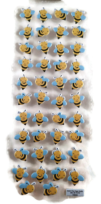 Mini Puffy Bee Stickers