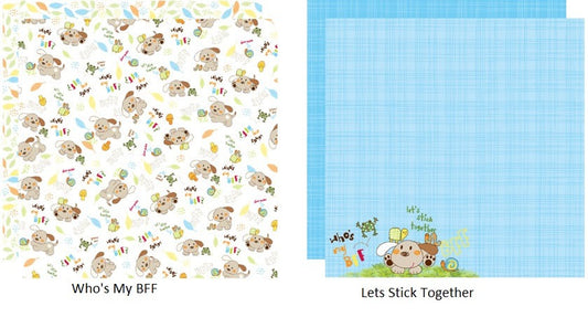 Reminisce Who's My BFF Dog Scrapbook Paper