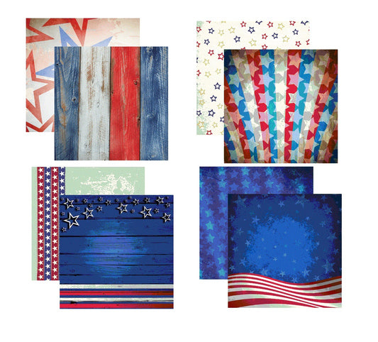 Reminisce American Vintage 2 Scrapbook Paper Assortment Set