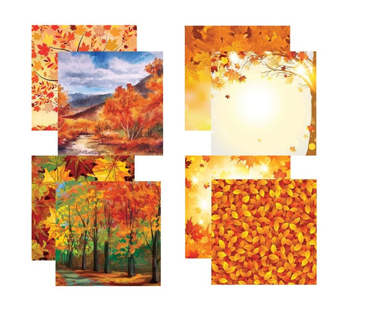 Reminisce Autumn Splendor Scrapbook Paper Assortment Set