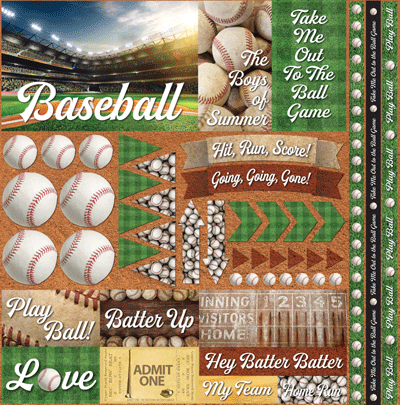 Reminisce Baseball 2 Stickers Set
