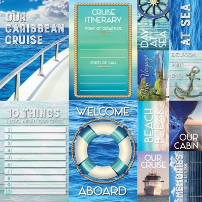 Reminisce Caribbean Cruise Stickers