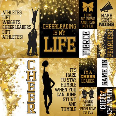 Reminisce Cheerleading Stickers