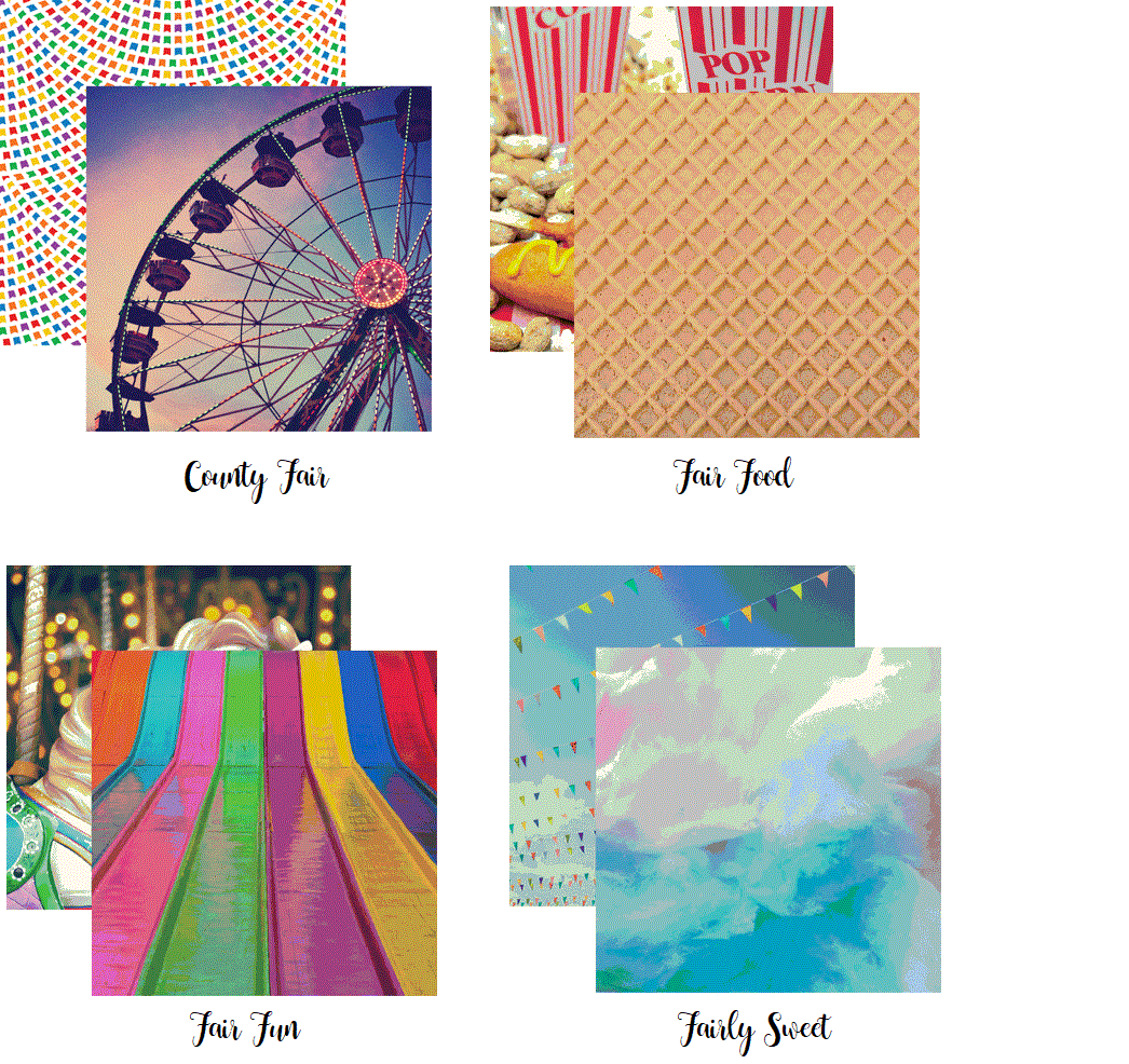 County Fair Paper County Fair 12x12 Scrapbook Papers Set of 4 – Country Croppers