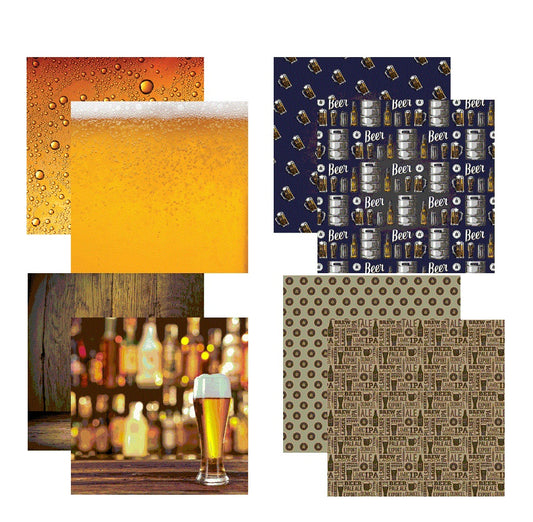Reminisce Craft Beer Scrapbook Paper Set