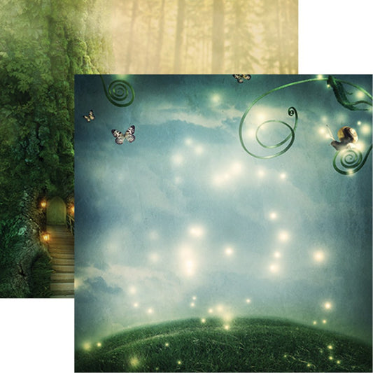 Reminisce Fairy Forest Twilight Magic Scrapbook Paper